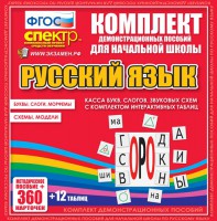 Динамические раздаточные пособия. Русский язык (комплект демонстрационных материалов). Касса букв, слогов, звуковых схем с набором интерактивных таблиц. - fgospostavki.ru - Норильск