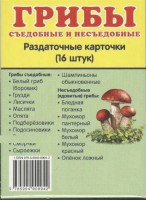 Раздаточные карточки "Грибы съедобные и не съедобные" - fgospostavki.ru - Норильск