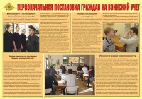 Плакат "Первоначальная постановка граждан на воинский учет" - fgospostavki.ru - Норильск