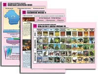Комплект таблиц по географии "Природа материков и океанов" раздаточные (цветные, ламинированные, А4, 12 штук) - fgospostavki.ru - Норильск