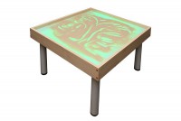 Столик на ножках для рисования песком "Радуга" с подсветкой RGB - fgospostavki.ru - Норильск