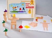 Игровой набор Фребеля "Конструктор деревянный без соединений-3" (Серия "Эксперимент") - fgospostavki.ru - Норильск