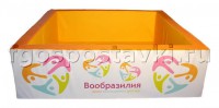 Сухой бассейн "Вообразилия" квадратный с шелкографией - fgospostavki.ru - Норильск