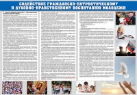Стенд "Содействие гражданско-патриотическому и духовно-нравственному воспитанию молодежи" - fgospostavki.ru - Норильск