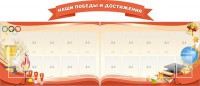 Стенд "Наши победы и достижения" (резной стенд из 3-х частей) - fgospostavki.ru - Норильск