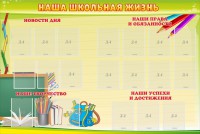 Стенд "Наша школьная жизнь" - fgospostavki.ru - Норильск