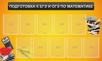 Стенд "Подготовка к ЕГЭ и ОГЭ по математике (10 карманов)" - fgospostavki.ru - Норильск