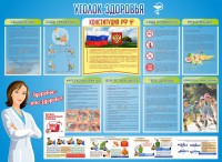 Стенд "Уголок здоровья" Вариант 3 - fgospostavki.ru - Норильск