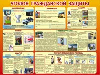 Стенд "Уголок гражданской защиты" - fgospostavki.ru - Норильск
