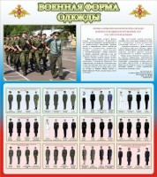 Стенд "Военная форма одежды (герб РФ) " - fgospostavki.ru - Норильск