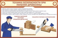 Стенд "Техника безопасности при пилении древесины" - fgospostavki.ru - Норильск