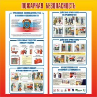 Стенд "Пожарная безопасность" Вариант 4 - fgospostavki.ru - Норильск