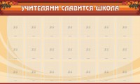 Стенд "Учителями славится школа" - fgospostavki.ru - Норильск