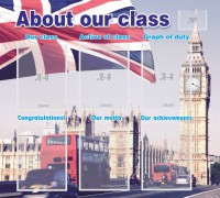 Стенд "About our class" - fgospostavki.ru - Норильск