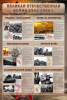 Стенд "Великая Отечественная война" (битвы) - fgospostavki.ru - Норильск