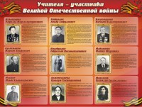 Стенд "Учителя-участники Великой Отечественной войны" - fgospostavki.ru - Норильск