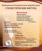 Стенд "Стилистические фигуры" Вариант 1 - fgospostavki.ru - Норильск