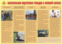 Плакат "Обязательная подготовка граждан к военной службе" - fgospostavki.ru - Норильск