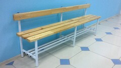 Скамья для раздевалок со спинкой (1,5 метра) - fgospostavki.ru - Норильск