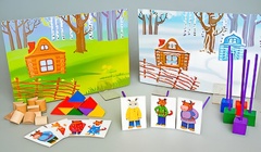 Игровой набор Фребеля "Заюшкина избушка" (серия "Сказочный мир". Выпуск 1) - fgospostavki.ru - Норильск