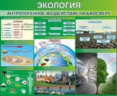 Стенд "Экология. Антропогенное воздействие на биосферу" - fgospostavki.ru - Норильск