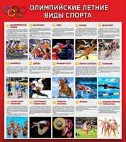 Стенд "Олимпийские летние виды спорта" - fgospostavki.ru - Норильск