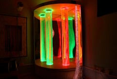 Сенсорный уголок большой с двумя колоннами, двусторонней подсветкой и фибероптическими нитями. VIP класс. - fgospostavki.ru - Норильск