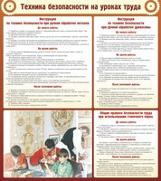 Стенд "Техника безопасности на уроках труда" - fgospostavki.ru - Норильск