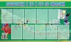 Стенд "Подготовка к ЕГЭ и ОГЭ по биологии" Вариант 2 - fgospostavki.ru - Норильск