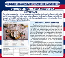Стенд "Столовые приборы и посуда" - fgospostavki.ru - Норильск