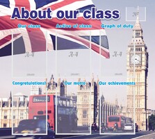 Стенд "About our class" - fgospostavki.ru - Норильск