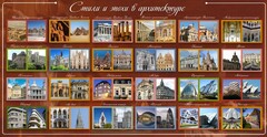 Стенд "Стили и эпохи в архитектуре" - fgospostavki.ru - Норильск
