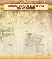 Стенд "Подготовка к ЕГЭ и ОГЭ по истории (6 карманов)" - fgospostavki.ru - Норильск