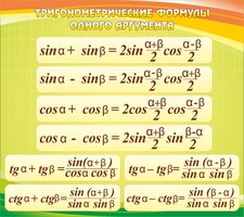 Стенд "Тригонометрические формулы" - fgospostavki.ru - Норильск