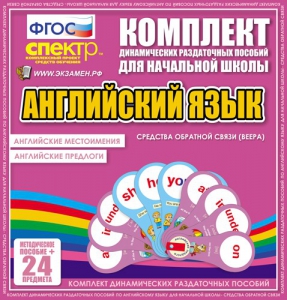 Динамические раздаточные пособия. Английский язык (веера). Английские местоимения, английские предлоги. - fgospostavki.ru - Норильск