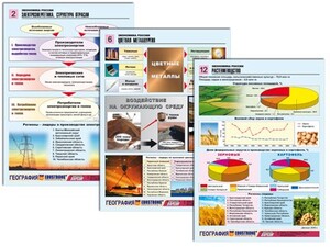 Комплект таблиц по географии "Экономика России" раздаточные (цветные, ламинированные, А4, 16 штук) - fgospostavki.ru - Норильск