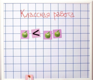 Магнитно-маркерная доска "Клетка" (86 см х 75 см) - fgospostavki.ru - Норильск