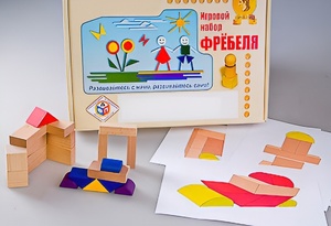 Игровой набор Фребеля "Конструктор деревянный без соединений-2" (Серия "Эксперимент") - fgospostavki.ru - Норильск