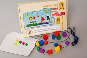 Игровой набор Фребеля "Бусы-шнуровка" (серия "Эксперимент") - fgospostavki.ru - Норильск