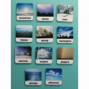 Набор карточек "Погода" (с фотографиями) - fgospostavki.ru - Норильск