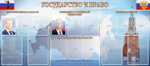 Стенд "Государство и право" - fgospostavki.ru - Норильск