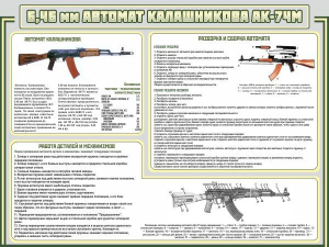 Стенд "Автомат Калашникова" - fgospostavki.ru - Норильск