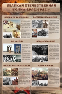 Стенд "Великая отечественная война (события)" - fgospostavki.ru - Норильск