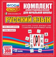 Динамические раздаточные пособия. Русский язык (комплект демонстрационных материалов). Касса букв, слогов, звуковых схем с набором интерактивных таблиц. - fgospostavki.ru - Норильск