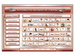 Трехсекционный базовый комплект "Травмы. Кровотечения. Ожоги" для учащихся общеобразовательных учреждений - fgospostavki.ru - Норильск