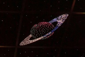 Потолок "Звездное небо с анимационным фибероптическим эффектом сатурн" - fgospostavki.ru - Норильск