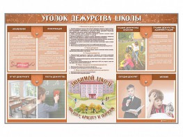 Стенд-уголок "Уголок дежурства школы" - fgospostavki.ru - Норильск