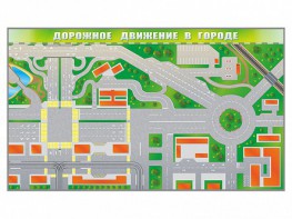 Доска магнитно-маркерная панорамная "Дорожное движение в городе" - fgospostavki.ru - Норильск