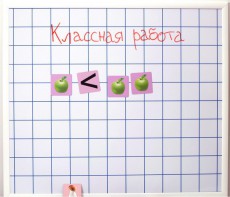 Магнитно-маркерная доска "Клетка" (86 см х 75 см) - fgospostavki.ru - Норильск