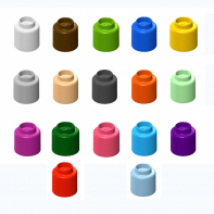  Элемент конструктора одиночный одноцветный Color Blocks 100 штук - fgospostavki.ru - Норильск